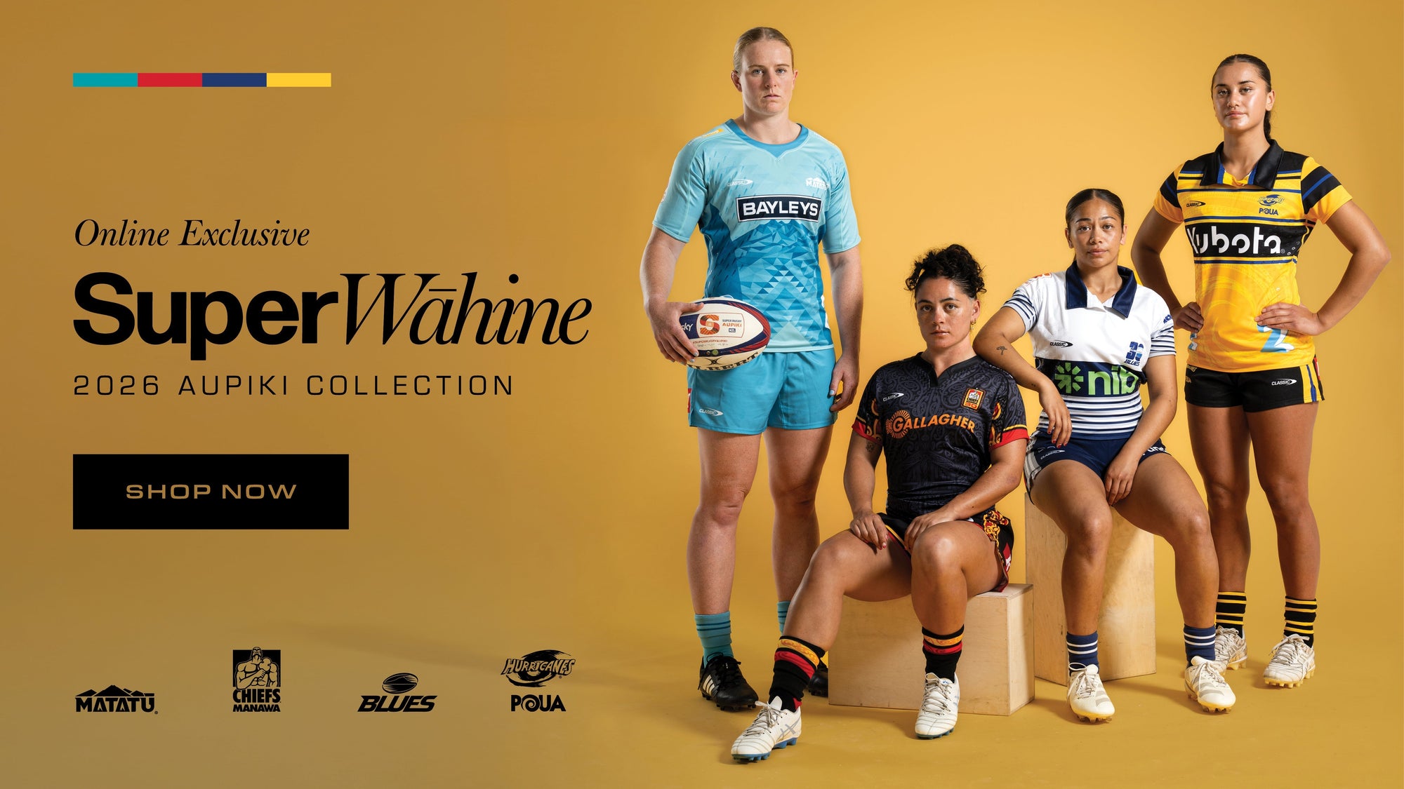 CLASSIC SPORTSWEAR UNVEILS SUPER WĀHINE PUTTING AUPUKI ATHLETES AND JERSEYS CENTRE STAGE